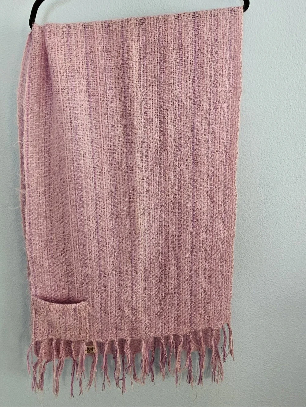 Vintage purple Fringe Knit Women’s Shawl